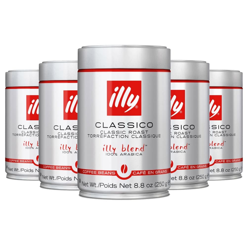 Cafe em Grao, Illy, 5 Latas de 250g