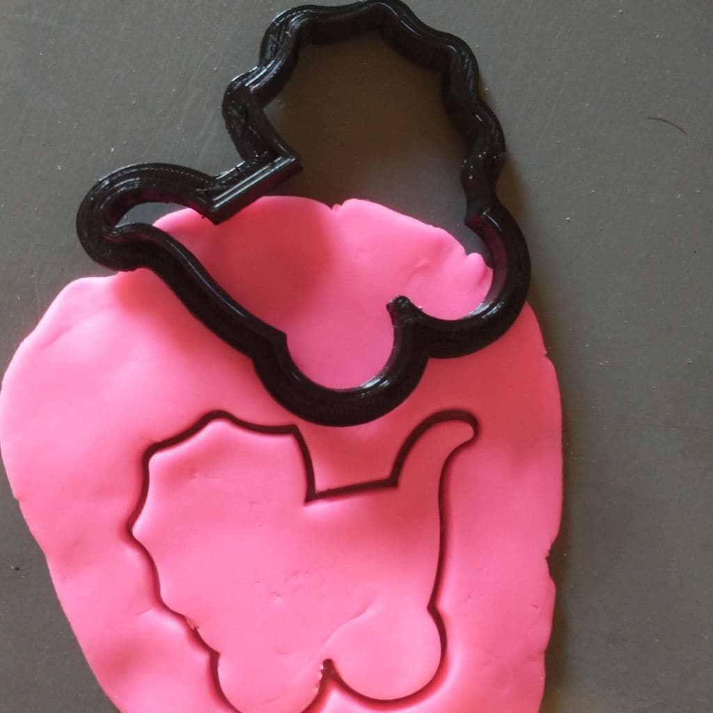 Cortador de Biscoito 3D Pasta Americana Biscuit Massinha de Modelar Carrinho de Bebe CT10322