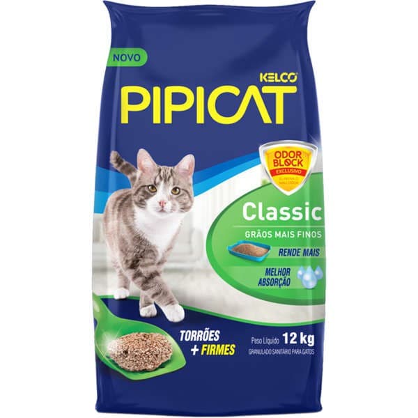Areia Sanitária Kelco Pipicat Classic 12 kg