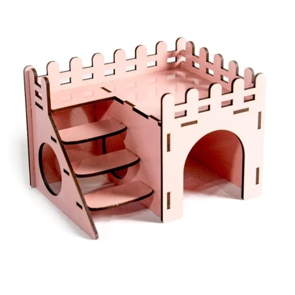 Brinquedo Para Hamster Casinha de hamsters tipo Castelinho Com 2 Andares