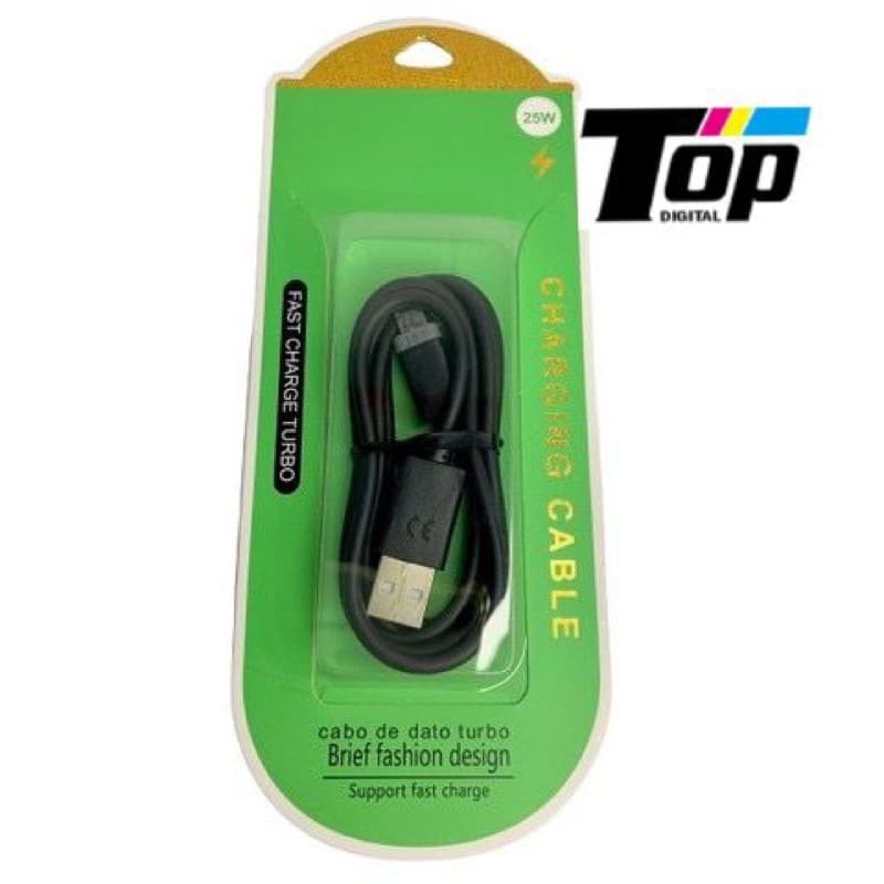 Cabo Carregador Turbo Ultra Rápido USB TYPE-C rápido 1 Metro 25W