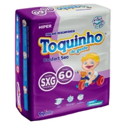 Fralda Descartável Infantil Toquinho De Gente SXG Revenda