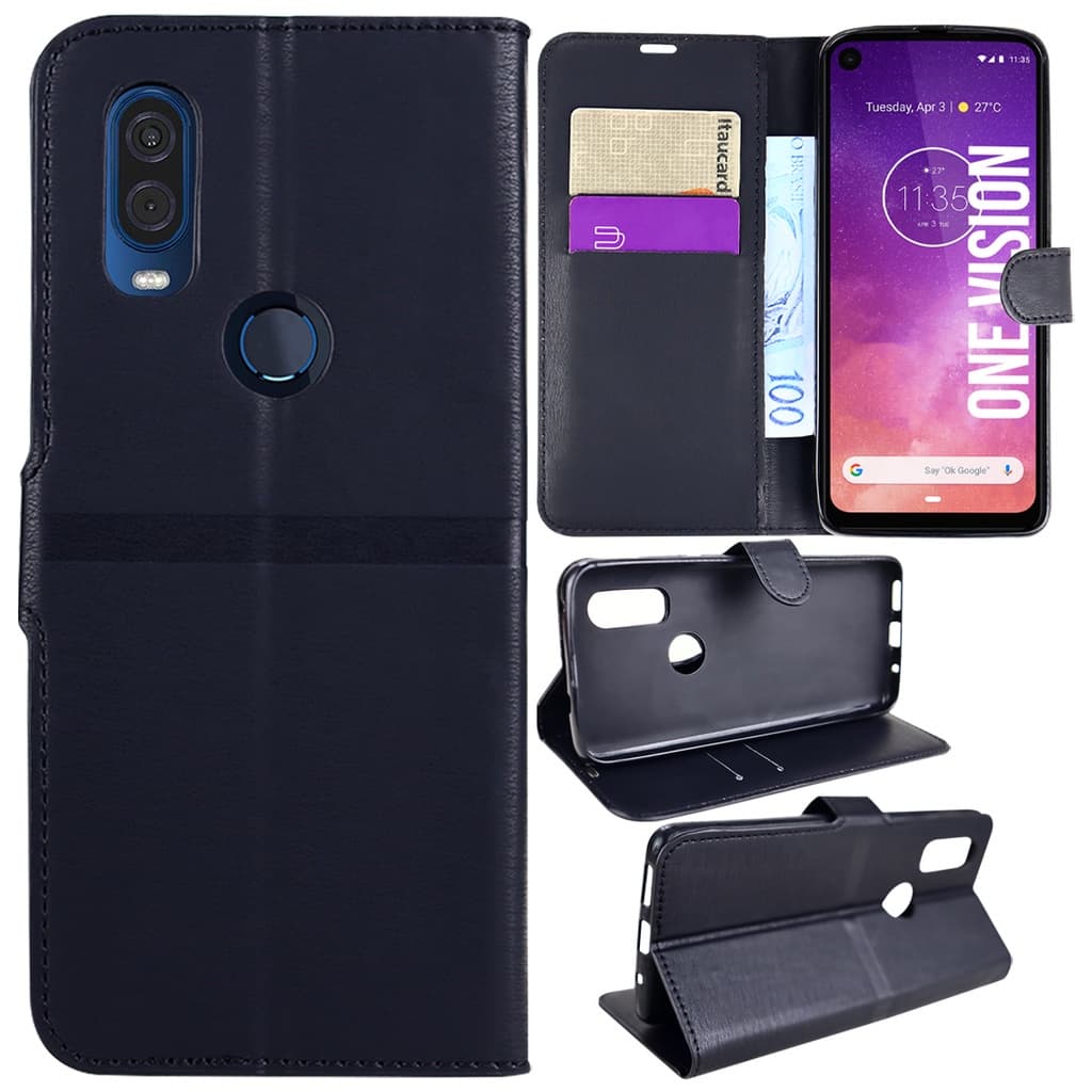 Capinha Capa De Celular Carteira Moto One Vision XT1970 6.3 - Cell In Power25