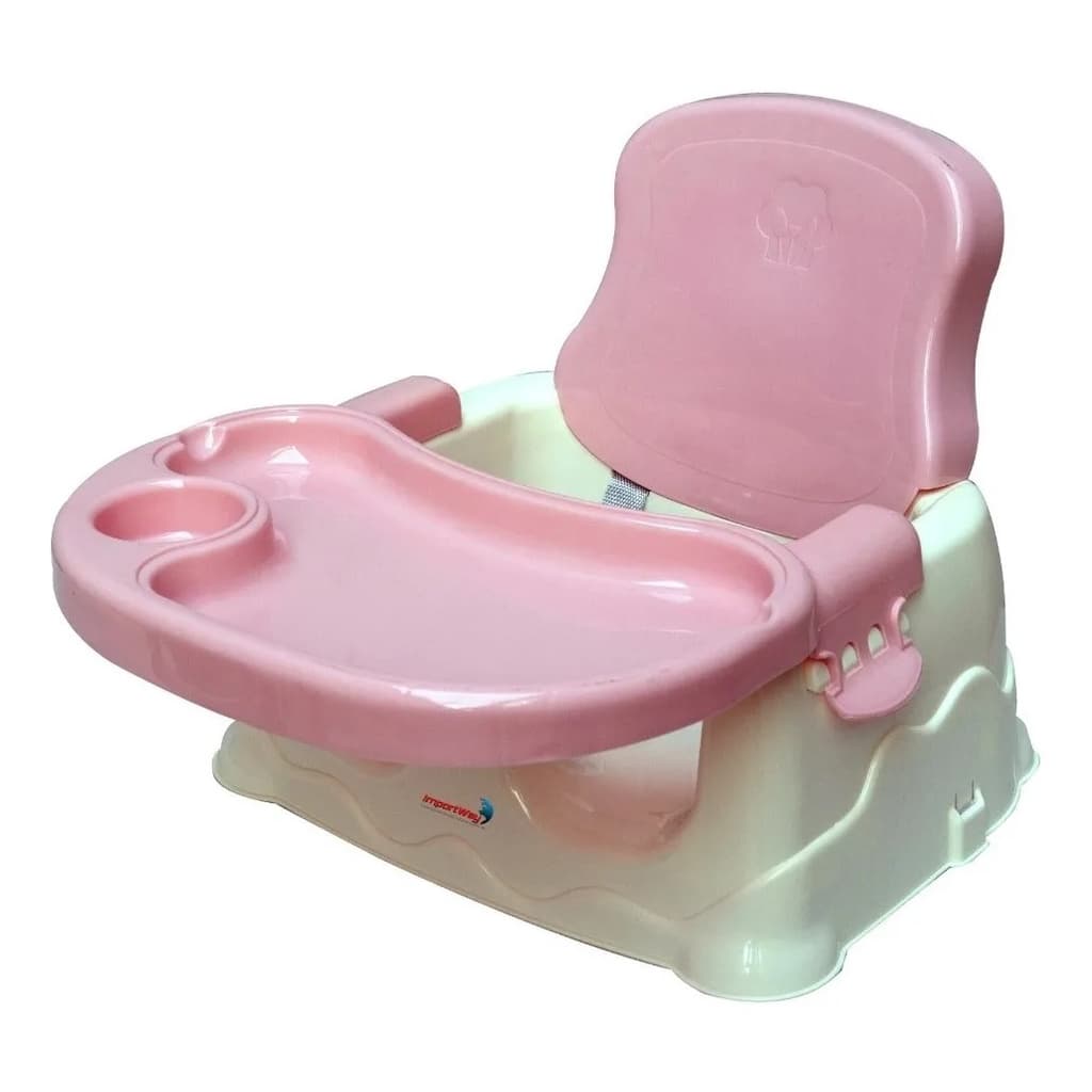 Cadeira Alimentação Bebê Assento Importway Booster Mesa Rosa