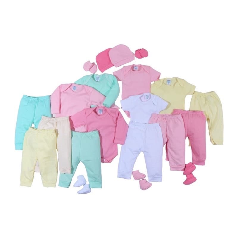 Kit 10 peças body com touca luva meia calça mijao culote enxoval maternidade  completo - roupa de bebê 10 peças