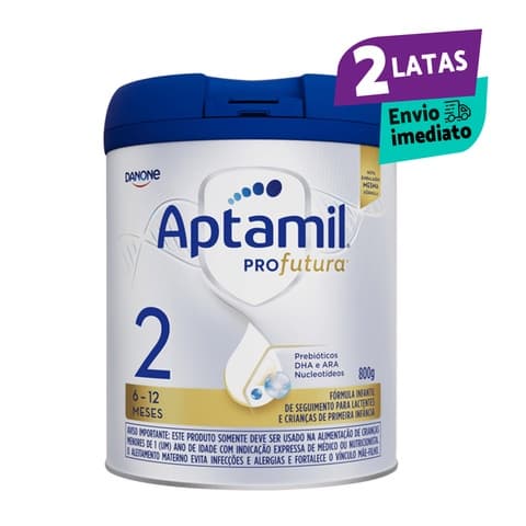 Kit 2 Latas Aptamil Profutura 2, 800 gr Fórmula infantil Danone