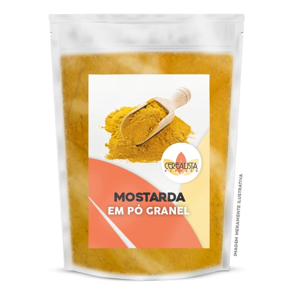 Tempero Mostarda em Pó a Granel Condimento Culinário Tempero Natural