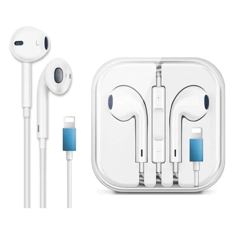 Fone de Ouvido Lightning Compatível iPhone 7, 8 Plus,  X, XR, 11 com Microfone Bluetooth
