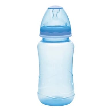 Mamadeira Kuka Aquarela Bico Big Ortodôntico Azul rosa 330ml