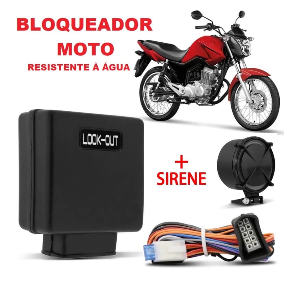 Bloqueador moto + sirene Bloc moto com sirene especial para motos