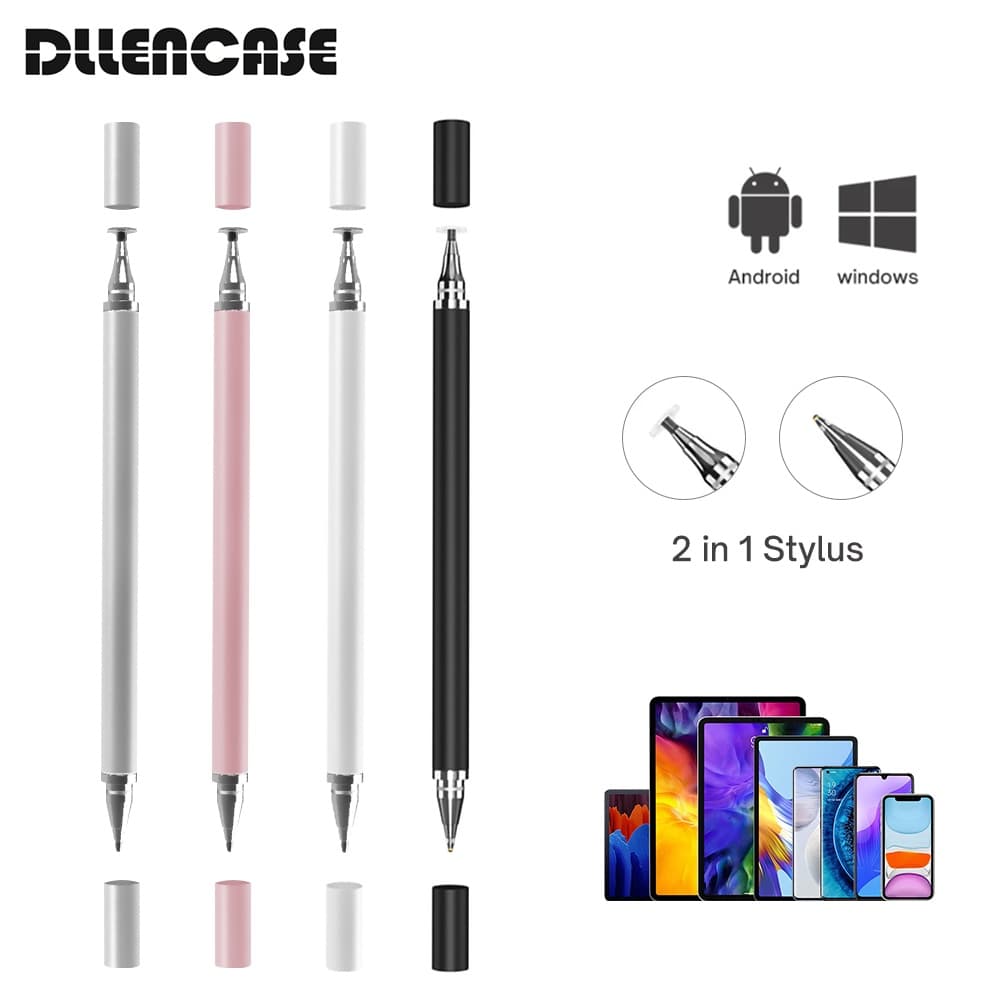 Dllencase 2 Em 1 Caneta Stylus Universal Desenho Tablet Tela De Toque Capacitivo Inteligente Lápis Para iOS Android Compatible For iPad A190