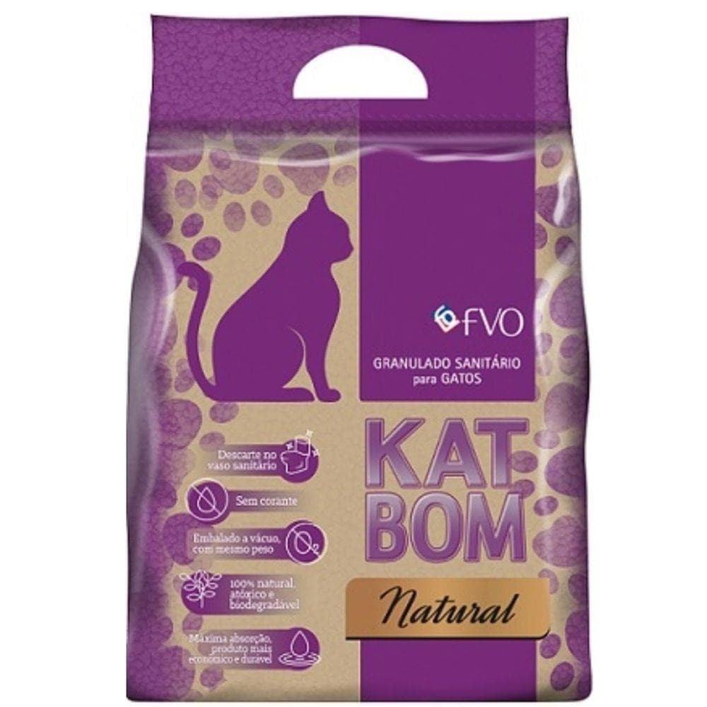 Areia para Gatos, Areia Higienica Sanitaria KATBOM, Granulado para gatos 3kg. O Melhor do Mercado!!
