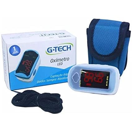 Oxímetro Digital De Pulso De Dedo Portátil G-Tech  Saturação De Oxigênio