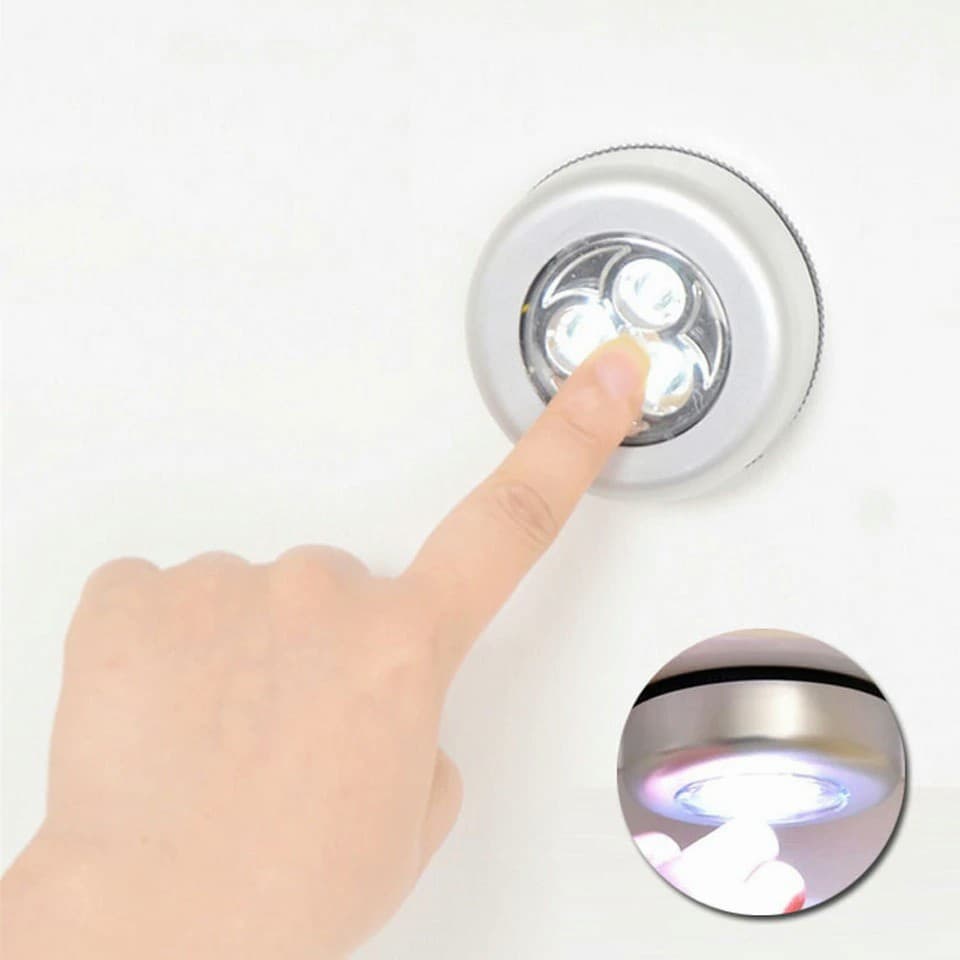 Iluminária Mini luminária De Led Forte De Torque Sem Fio Spot 3 leds /Luz De Parede / Noturna Boa Qualidade
