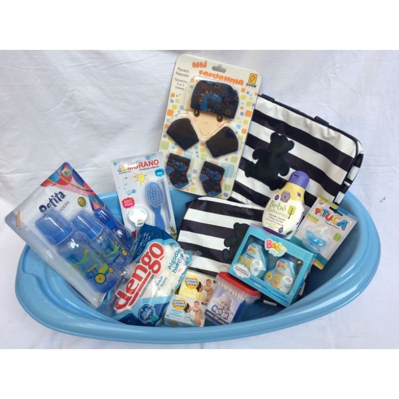 Kit Banheira 20 litros Adoleta + Produtos para bebê