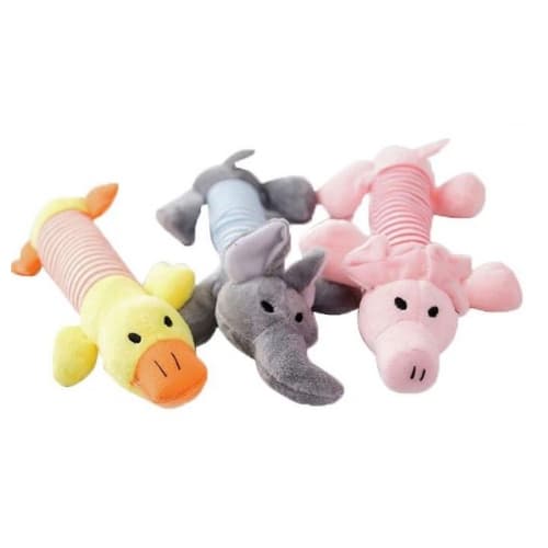 Brinquedo para Cachorro - Pelucia para Cachorro - Mordedor Pelucia - Pato - Porquinho e Elefante Cachorro