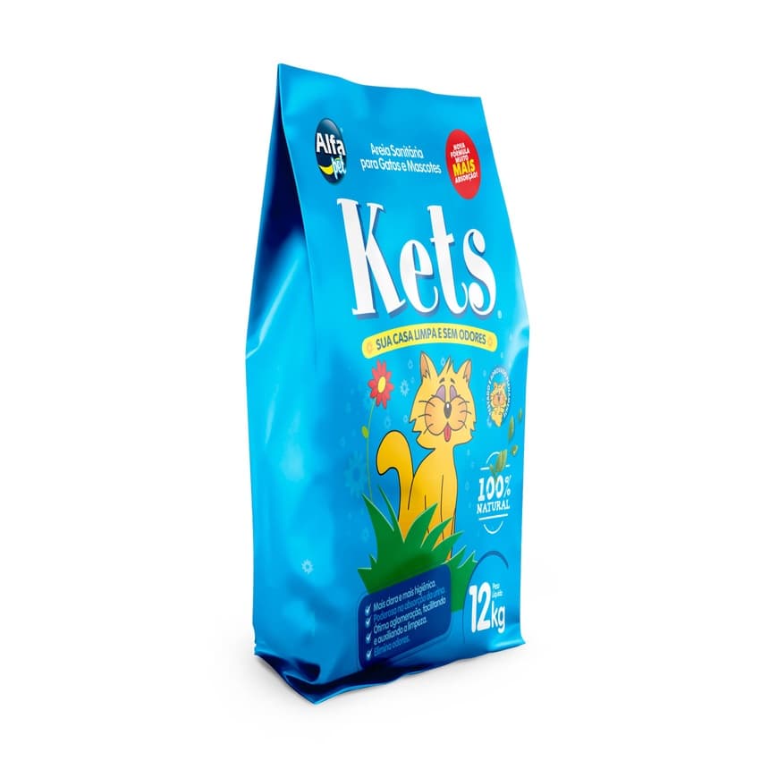 Areia Sanitária para Gatos KETS 12KG