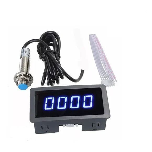 Tacômetro Rpm Digital Lcd Com Sensor Hallmeter 12V - Monitor De Velocidade Eficiente Para O Seu Painel