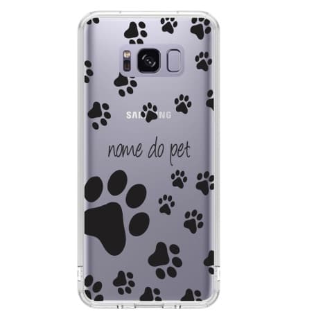 Capa de Celular Capinha Samsung S8 Plus Personalizada  - Pet Com Nome