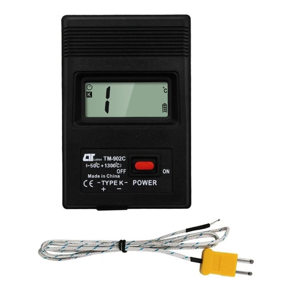 Termômetro Digital Alta Temperatura Sensor 1 Canal Termopar Tipo K Tm-902c  -50 A 1300°c PROMOÇÃO