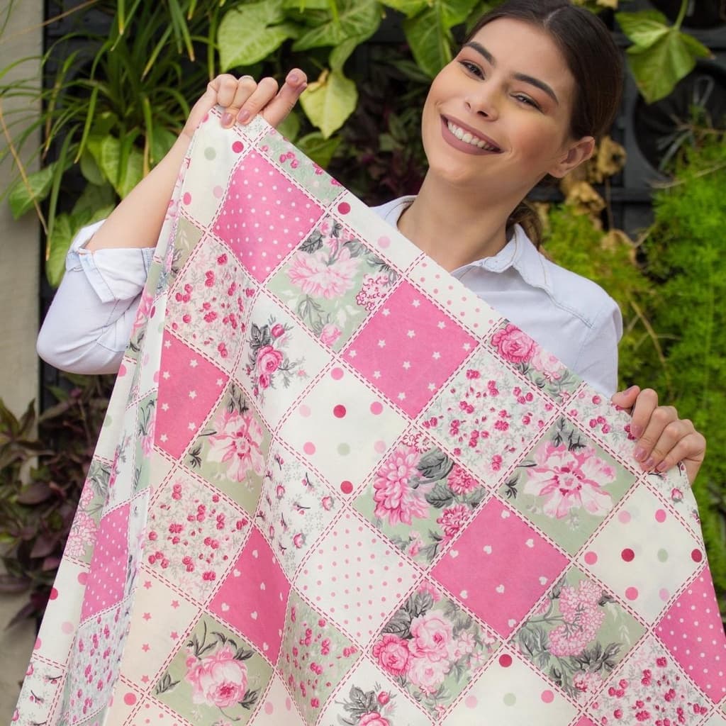 5 Metros de Tecido Patchwork para Lençol Artesanato 2,5 largura