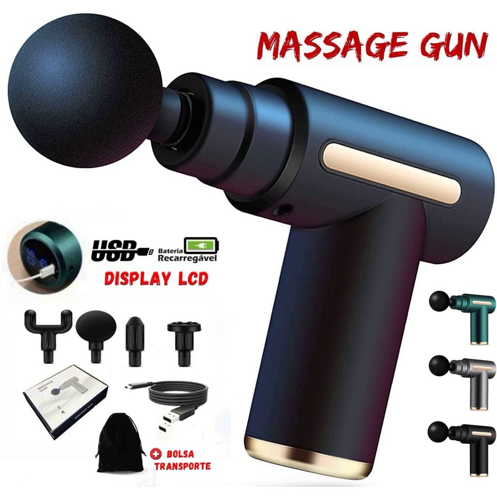 Massageador Profissional Pistola Gun Dor Muscular Original