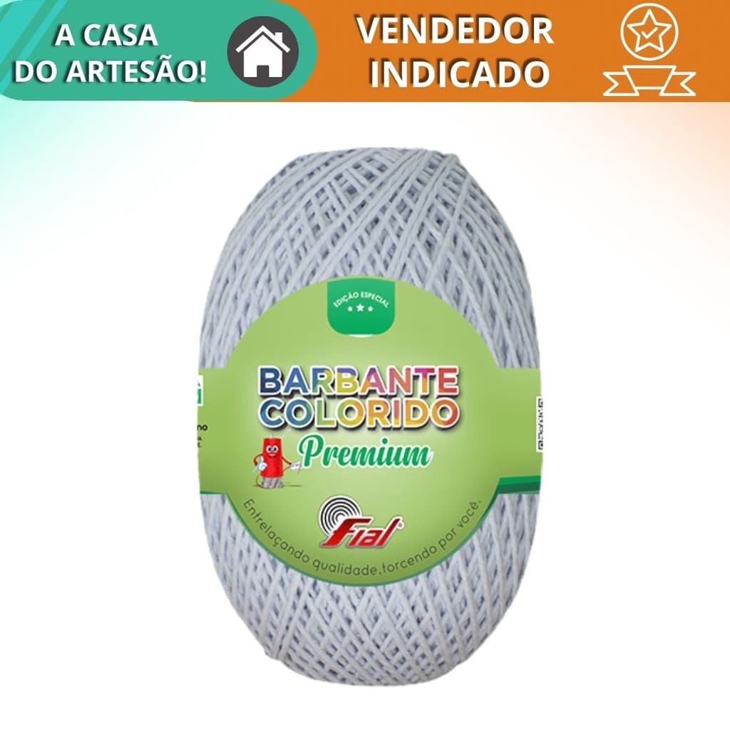 Barbante Colorido Premium FIAL -300g  Para Crochê e Artesanatos