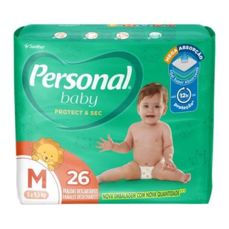 Fralda Personal Jumbo M 26 Fraldas