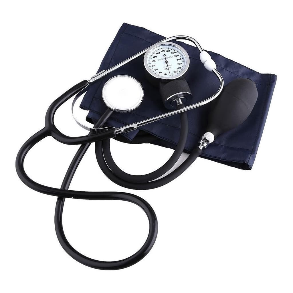 Kit Enfermagem Esfigmomanômetro Aparelho De Medir Pressão Arterial + Estetoscópio