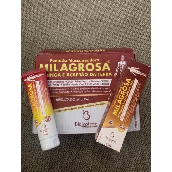 Kit Com 12 Unidades Pomada Massageadora Milagrosa Bio Instinto 150g