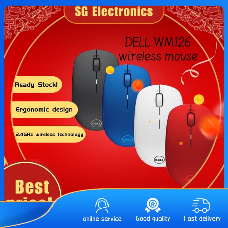 Mouse Sem Fio Dell Wm126 / 2.4gh Notebook