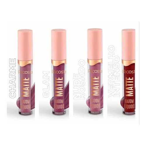 Batom Ricosti Líquido Matte - Todas As Cores Disponíveis- 32 Cores Incluindo O Lançamento- Maquiagem
