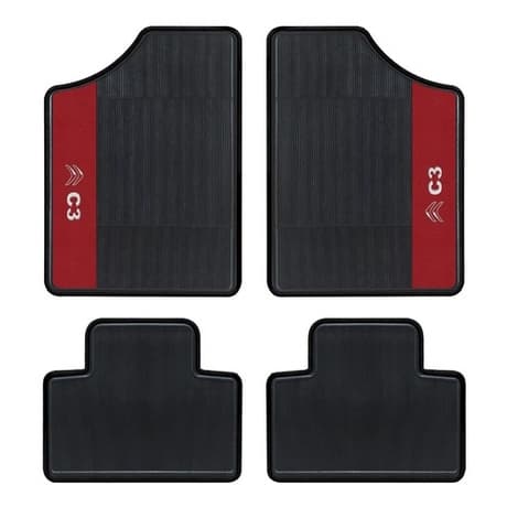 Tapete Personalizado Automotivo Citroen C3 4 Peças