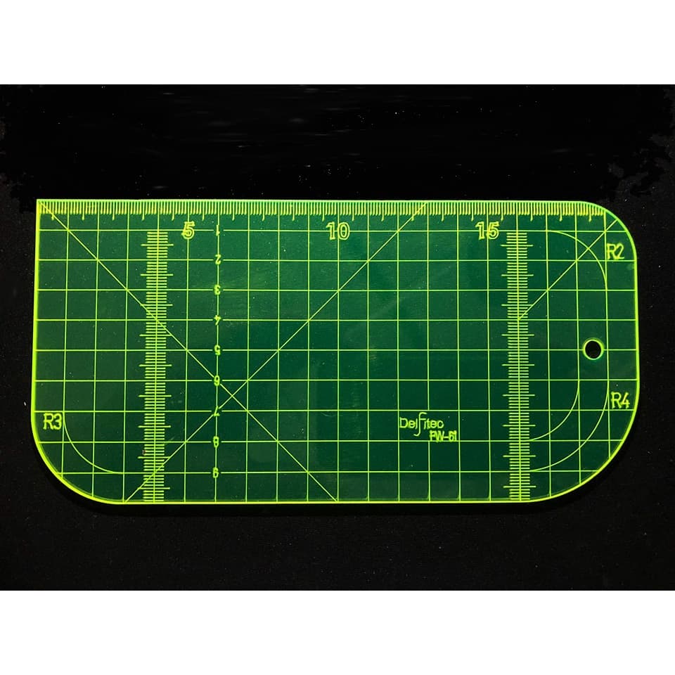 Regua Patchwork Costura Para Passar Ferro Quente e Vincar Tecido Fazer Canto