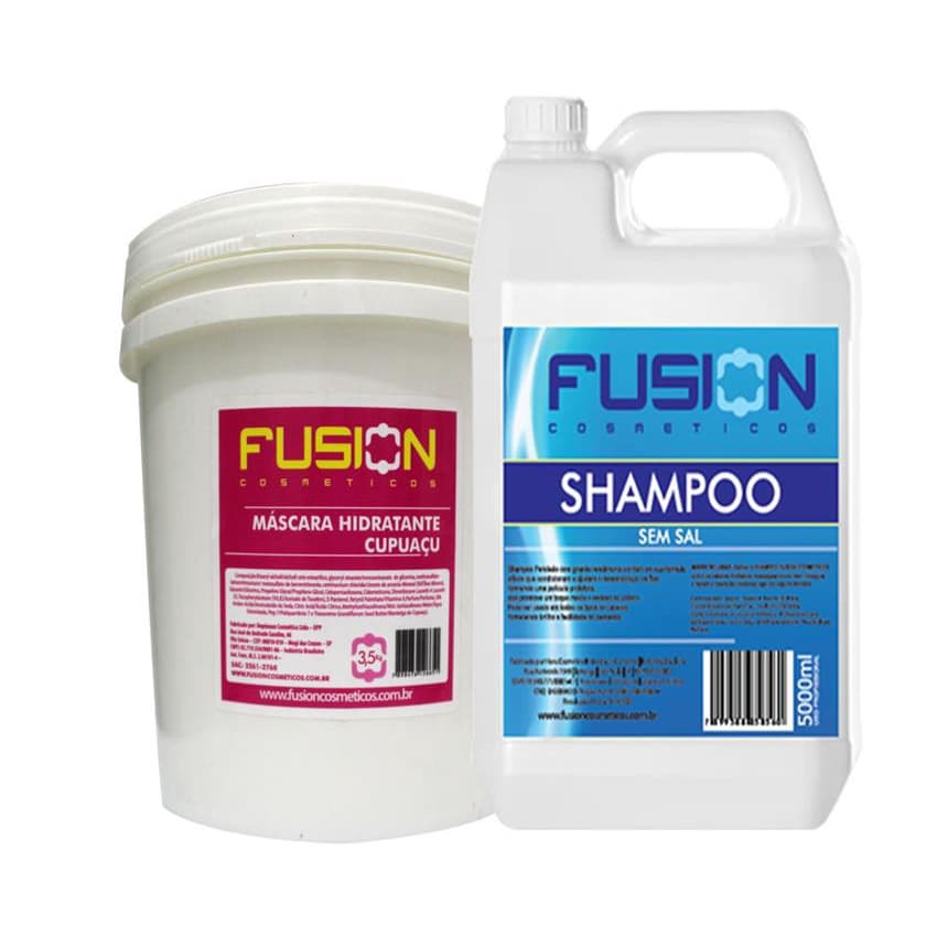 Kit Shampoo 5 Litros + Mascara Hidratante 3,5kg - Fusion Cos