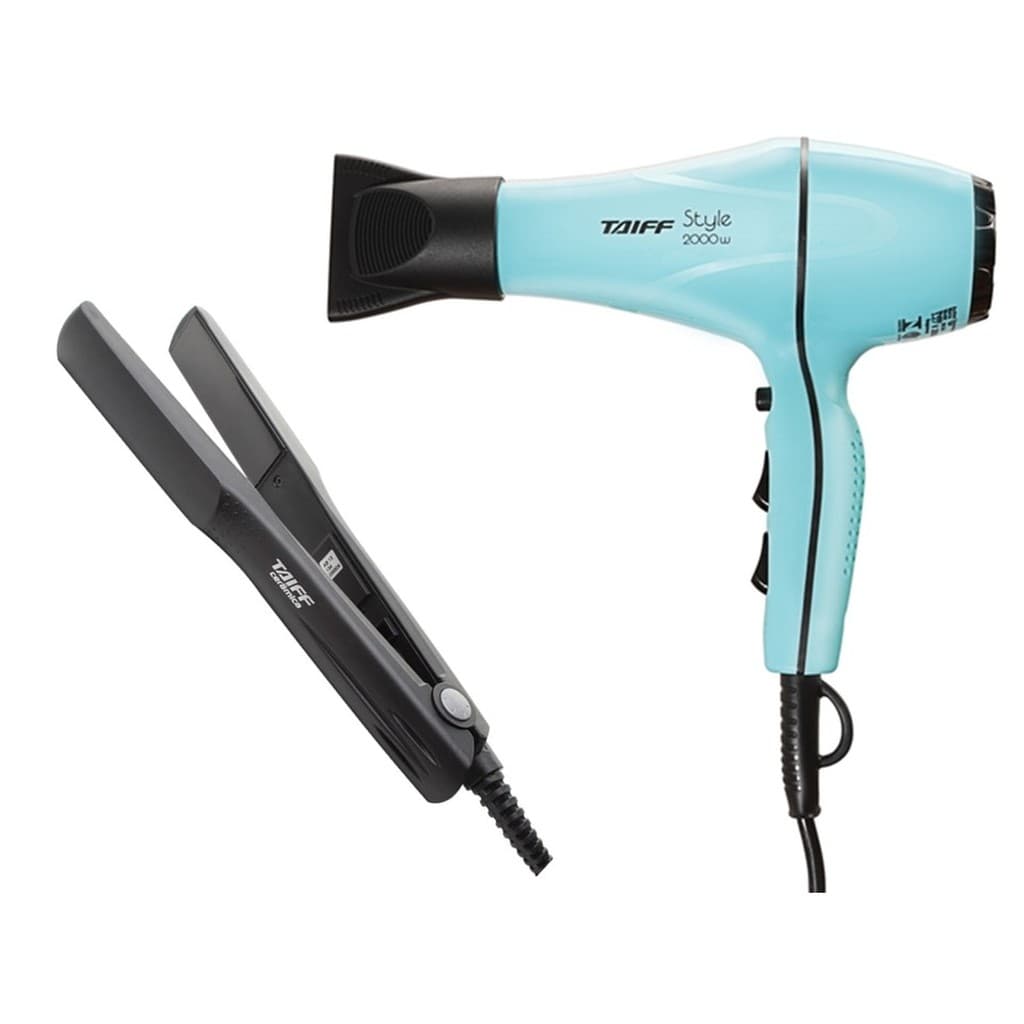 Kit Taiff - Secador Profissional Style 2000w 220v + Prancha Ceramic 180ºc Bv