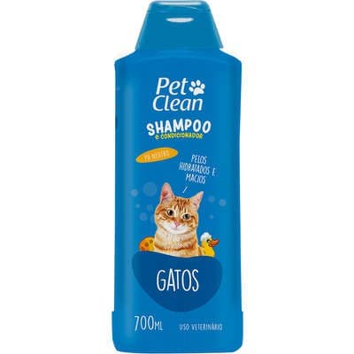 Shampoo e Condicionador - Pet Clean para Gatos