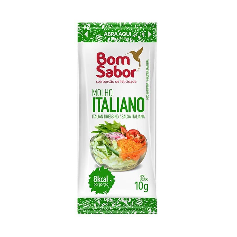 Molho Italiano Caesar French Em Sache 10g Bom Sabor Caixa Com 50 Unidades