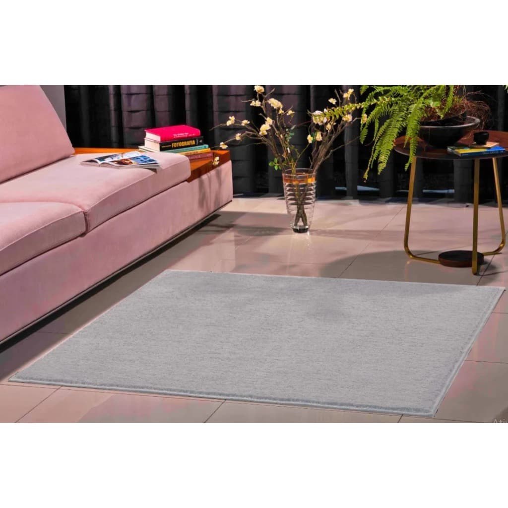 Tapete 2,00 x 2,00 Quadrado Linha Classic Oasis Pelo Curto Macio 100% Antiderrapante Sala Loja Quarto Escritorio