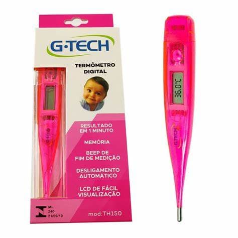Termômetro Digital G-Tech com Alarme ROSA