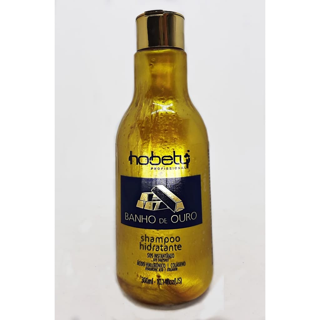 Shampoo Hidratante Banho de Ouro 300ml - Hobety