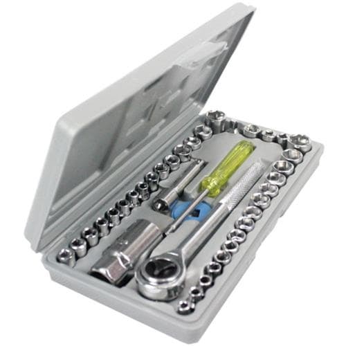 Super Kit Jogo De Ferramentas C/ 40pçs E Maleta Completo
