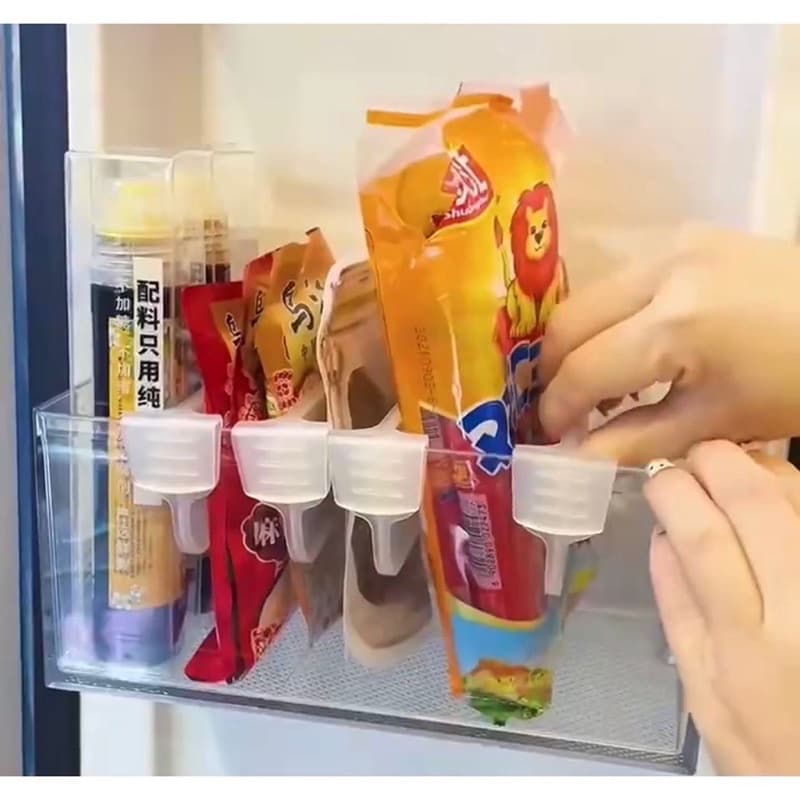 Organizador Separador Kit com 4 Multiuso Geladeira Caixa