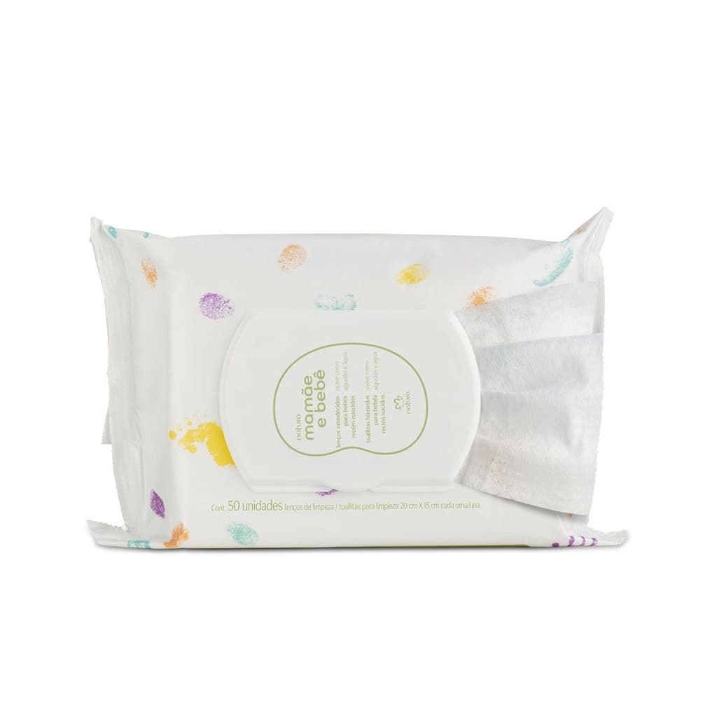 Lenços umedecidos mamãe bebe Sem fragrância