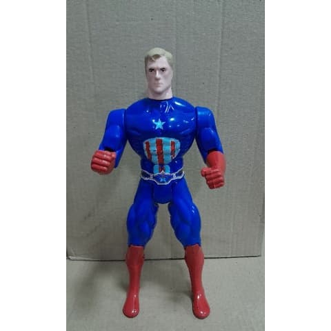 Boneco Capitão América Articulado - Grande/Heróis - 30 cm