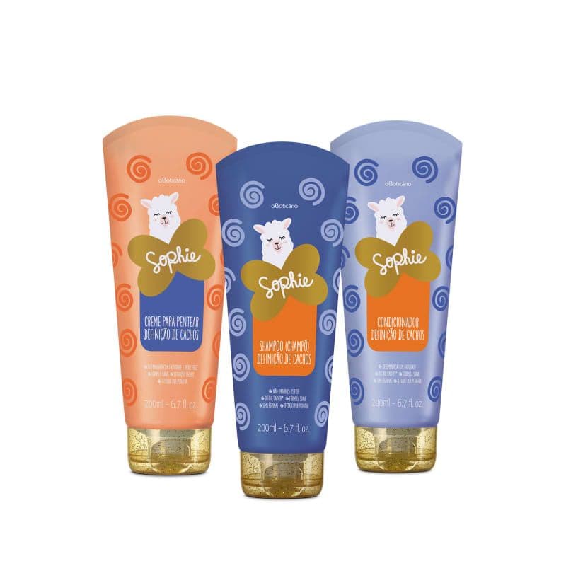 Shampoo, Condicionador, Creme Para Pentear & Loção Hidratante Sophie 200ml Produto Vegano - oBoticário