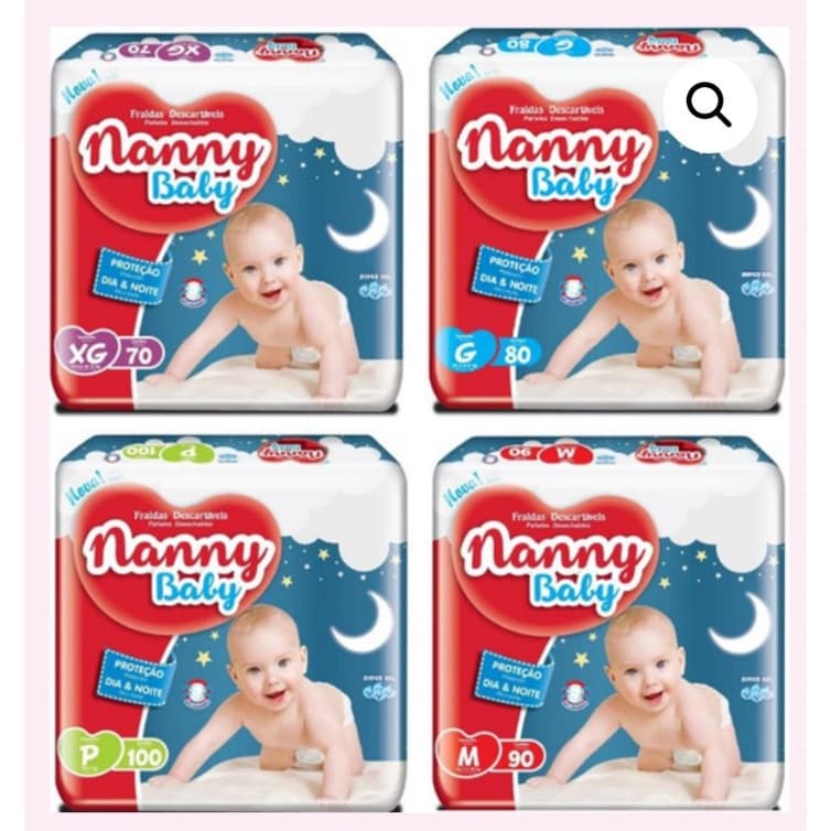 Fralda Noturna Nanny Baby P/G