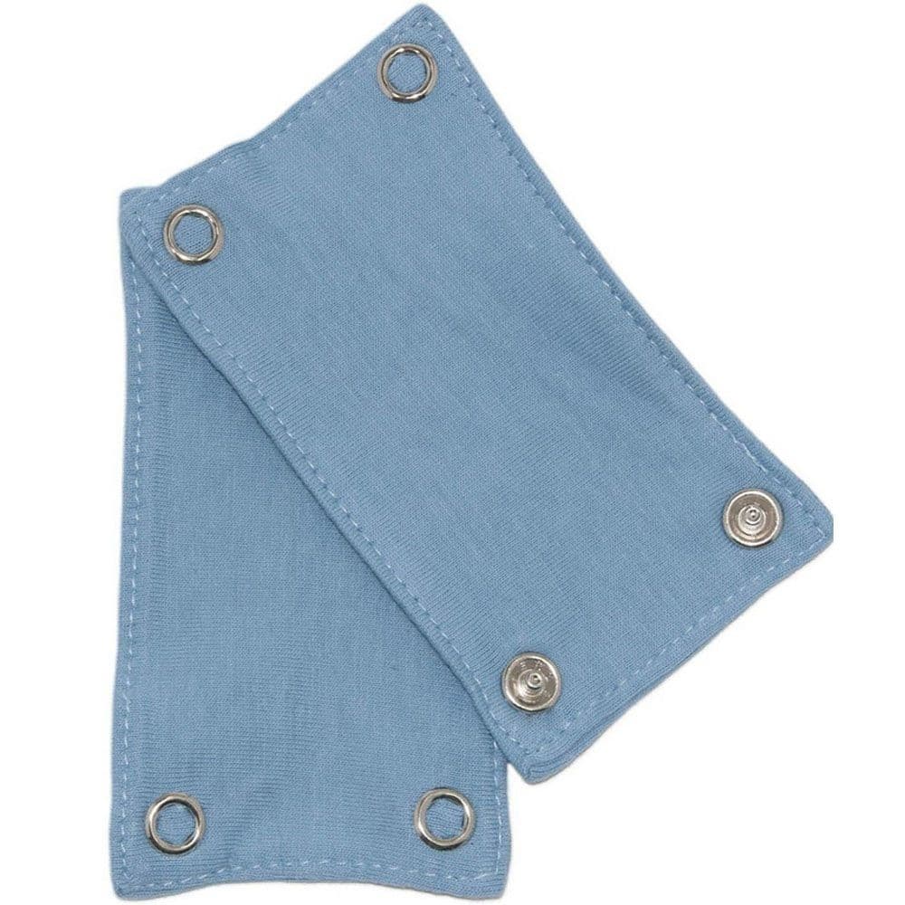 Extensor De Body Infantil Bebe Kit 2 Peças Alongador Body Com 2 Botões Pressão Azul Menino Enxoval