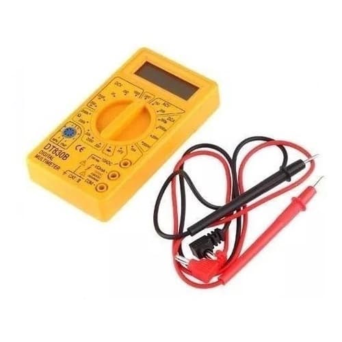 Multímetro Digital Multimeter Precision Amarelo C/cabos