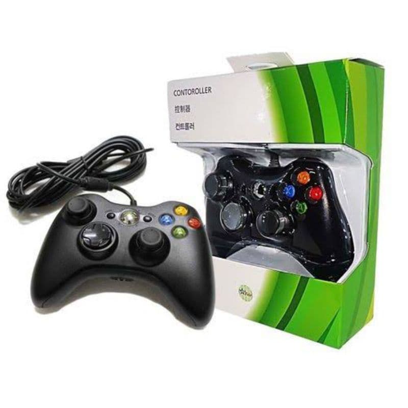 Controle Vídeo Game Xbox 360 Com Fio Joystick Pc Usb
